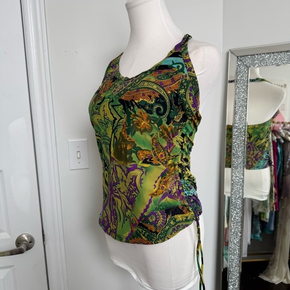 Y2K Women's Printed Tank Top Tankini Rave Y2K whimsigoth m/l - Picture 2 of 6